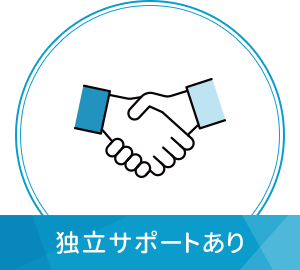 独立サポートあり